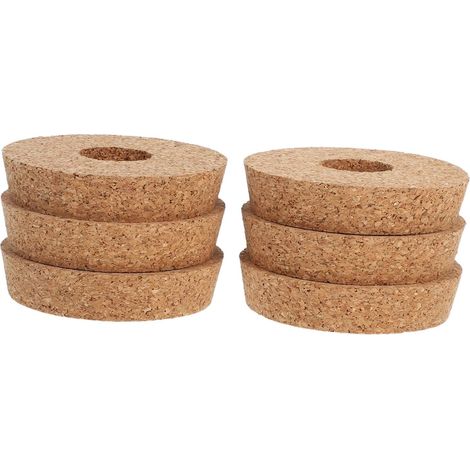 6 bouchons liège, pour sceller bouteilles et bocaux en verre (1/5)