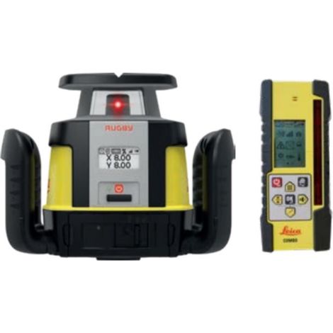Laser LEICA rotatif Rugby CLH CLX400 semi-auto pente double avec cellule COMBO 6012278