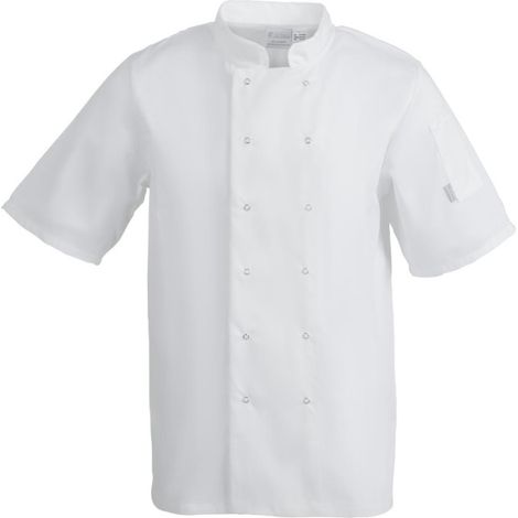 Veste de cuisine Whites Vegas mixte manches courtes blanche 3XL
