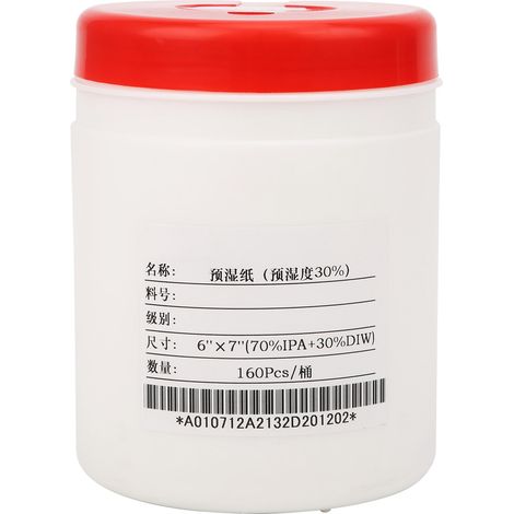 Lingettes Humides - Tissu Non Tissé Spunlace - Eau Purifiée par Osmose Inversée - Pour Nettoyage Mains Clavier Téléphone Bureau - 160 Pièces (1/5)