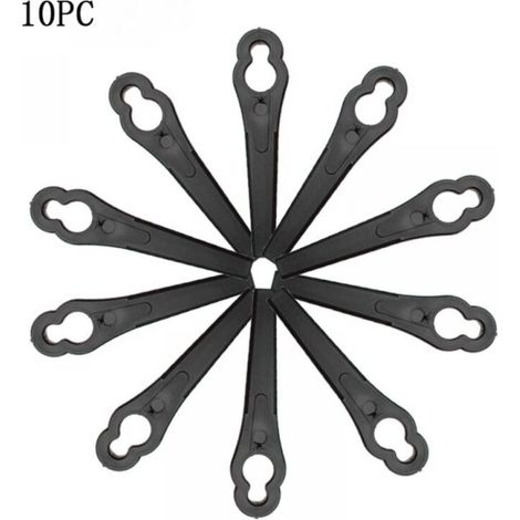 Lames de Rechange pour Coupe-Bordure, 10 Pcs Lames Coupe Bordure, Lame Tondeuse à Gazon Univers, Remplacement des Lames de d'Herbe (1/4)