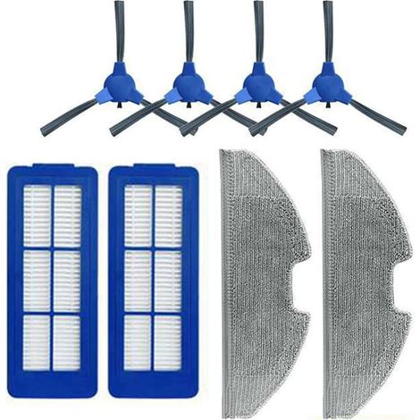Kits de accesorios con cepillo lateral, paño de fregona y filtro para aspiradora Eufy RoboVac G10 (1/5)