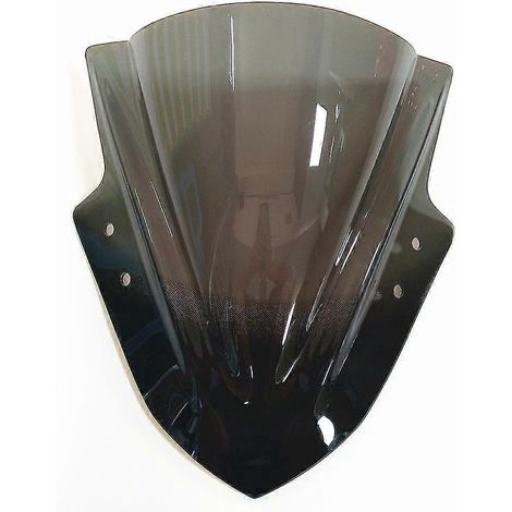 Accessoires moto pour Kawasaki Ninja 300 : Déflecteurs de vent de pare-brise fumés transparents en acrylique – Gris fumé (1/4)