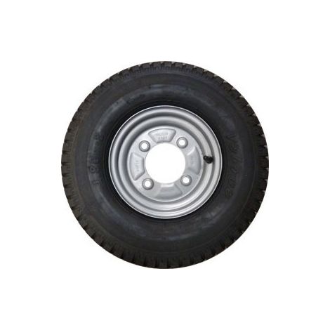Maxter – Roue de remorque 8 pouces – Entraxe 115 mm – Charge maximale 345 kg – Vitesse jusqu'à 130 km/h – Compatibilité universelle