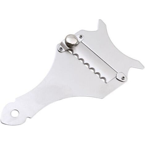 [JAMAIS UTILISÉ]Râpe à Truffe Inox , Trancheuse Pratique Ondulés Lame Rasoir Chocolat Ustensiles, du Fromage, du Chocolat, Acier Inoxydable，1pcs (1/4)