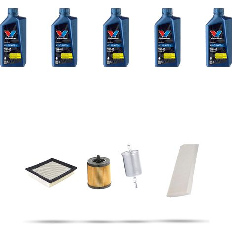 Kit tagliando 4 FILTRI e 5L OLIO compatibile con Opel Vectra C 2.2i 16v 108kw dal 2002 (1/5)