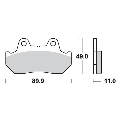 Pastillas de freno SBS KH69/3 Street Standard Cerámica Negra