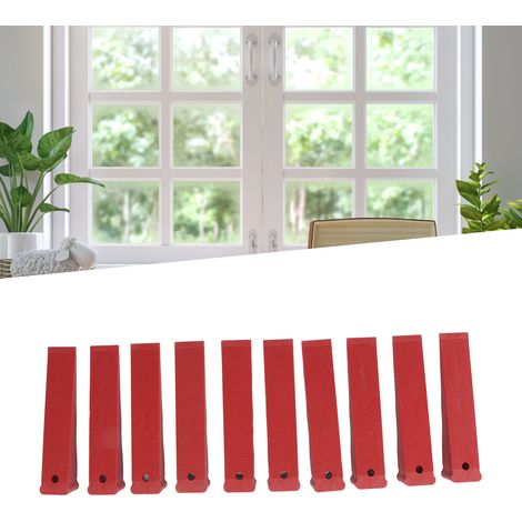 [Tür- und Fensterkeile] – 10 kompakte, wiederverwendbare PVC-Türkeile zum Glätten von Türen und Fenstern, für Montage, Reparatur, Bad- und Küchennivellierung (1/5)