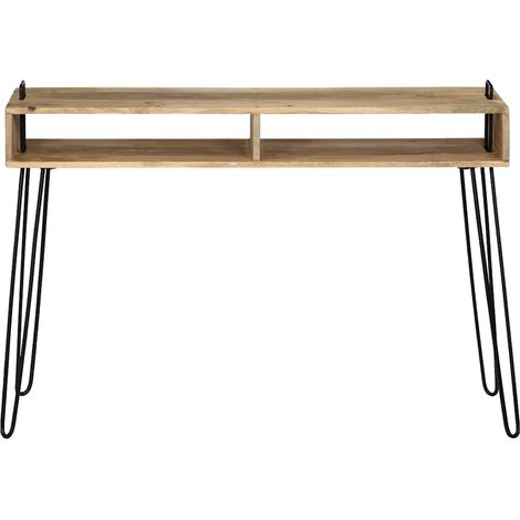 Maison Exclusive - Tavolo Consolle in Legno Massello di Mango 115x35x76 cm (1/5)