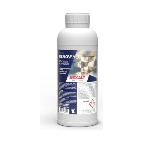 Aexalt – Rénovant aluminium 1L – Nettoie et fait briller – Convient pour aluminium non anodisé et inox – Action rapide 5 en 1 – AL862 (1/4)
