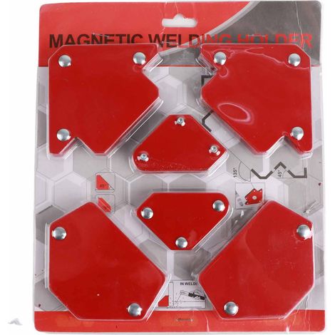 Aimant De Soudage - Acier Haute Carbone - Angles Multiples 30-135 Degrés - Pour Métaux Ferreux - Lot De 6 Pièces (1/5)