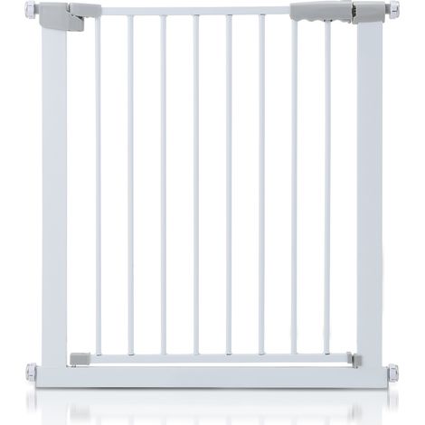 Cancelletto di sicurezza per bambini 75-82cm Autochiudente e magnetico senza foratura Cancelletto a pressione per scale e porte (1/5)