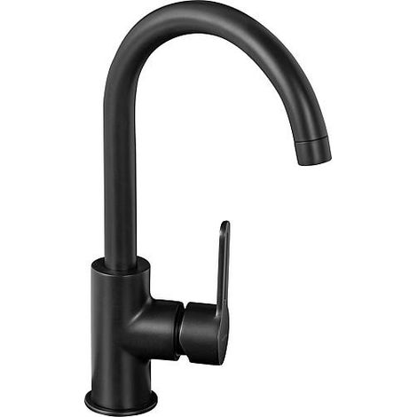 Mitigeur de vasque Enzan Nero noir mat saillie 175mm (1/2)