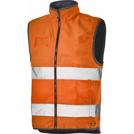 Gilet haute visibilité orange fluo/bleu T2XL - DIADORA SPA - 702.170747.XXL C6190 (1/2)