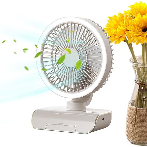Circulateur d'Air Oscillant Refroidisseur d'Air Personnel Rechargeable 2000 (1/5)