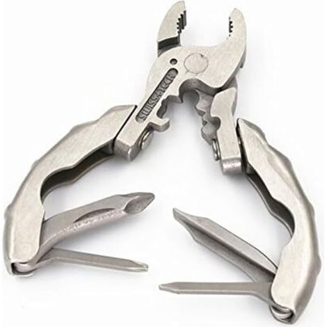 Mini Outil Multifonctionnel 9 en 1 Multitool Porte-Clés Tournevis Outils De Poche (1/3)