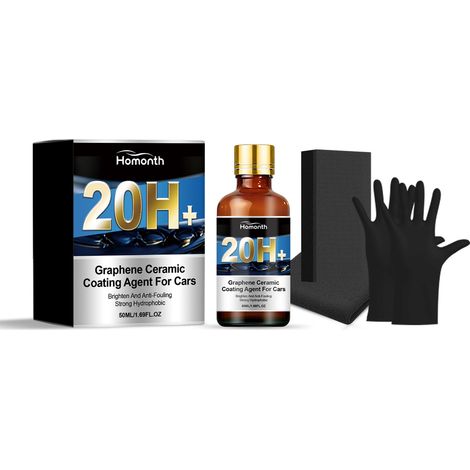 Nano-Keramik-Beschichtungsset zur Reinigung von Autolackkratzern, zum Abdecken und Reparieren von Beschichtungen – 50 ml + Schwamm1 + Handtuch1 + Handschuhe1 Paar -- DE (1/5)