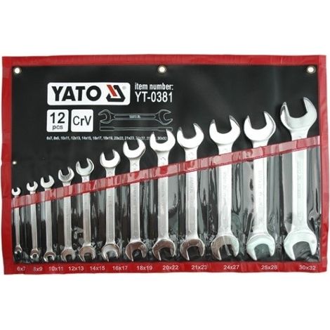 Yato YT-0381 - Set de llaves planos 6-32 12 pza Yato (1/4)