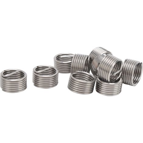 Lot de 10 inserts de réparation de filetage, manchons de protection pour fil d'acier, accessoires de quincaillerie M18 x 21D