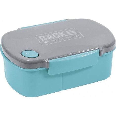 DERFORM BackUp Lunch Box 3 scomparti - turchese, a prova di perdite