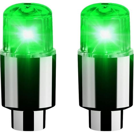 Luce mozzo ruota, luce LED valvola pneumatico, luce LED tappo valvola pneumatico, indicatore intelligente di rilevamento tappo valvola pneumatico (luce verde) (1/5)