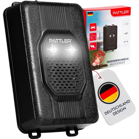 Anti Martre à Ultrasons avec Lumière - Répulsif Anti Martre pour Voiture avec Alimentation 12V, Piles AA ou USB, Protection Efficace contre les Martres. 1 Unité (1/5)