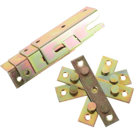 Supports pour Riel de Cama Hierro 4 Pièces Pulgadas Cabecero et (1/5)