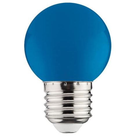 Ampoule LED globe bleu 1W (Eq. 8W) E27