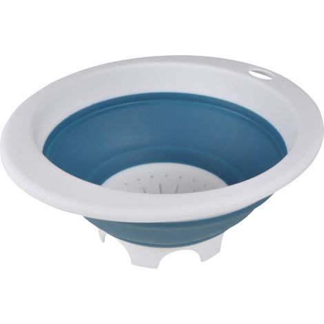 Passoire retractable bleu paon (1/2)