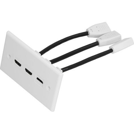 Panneau mural vidéo 4K à 3 ports en ABS résistant à l'usure et durable, conçu pour une installation facile. (1/5)