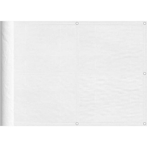 Écran de balcon - FAFEICY - 4000089 - 75 x 800 cm - 100% polyester Oxford PU - Blanc (1/5)
