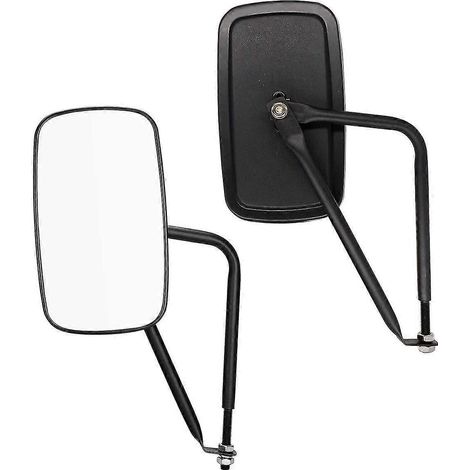 Rétroviseurs sans portières pour Wrangler 2007-2018 JK & JL 2020 JT, rétroviseurs latéraux anti-vibrations, lot de 2