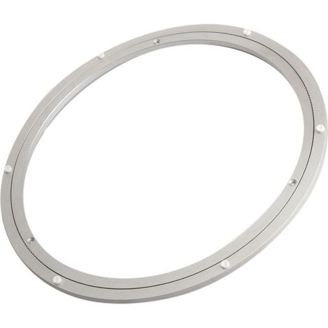 391x8.5mm Plateau Rotative à Roulement Platine Tournante Table Aluminium Support Cuisine Gateau (1/4)