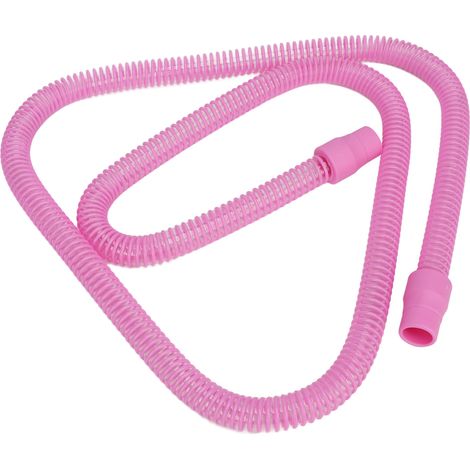 Tuyau flexible respiratoire rose, ensemble de raccords en caoutchouc pour appareil de remplacement (1/5)