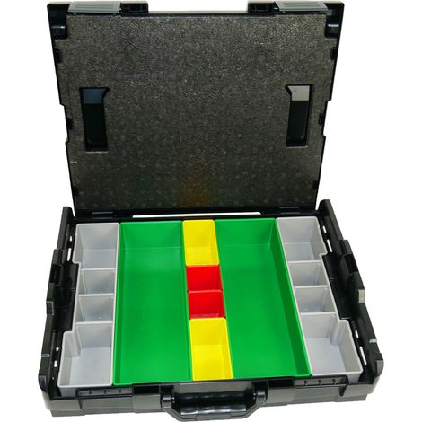 BS Systems L-Boxx 102 noir avec jeu de boîtes à inserts 8 pièces. (1/3)