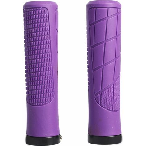 Manopole per manubrio di bicicletta con bloccaggio singolo, manubri in gomma antiscivolo per bicicletta, accessori per il ciclismo, biciclette resistenti e comode (1/3)