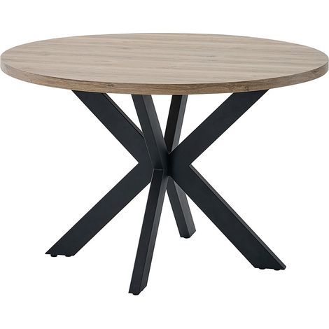 table de salle à manger ronde contemporaine chêne summer Eluard
