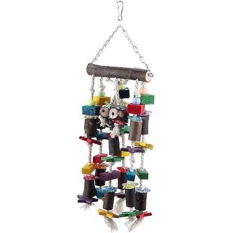 Balançoire suspendue multicolore avec oiseaux (1/3)