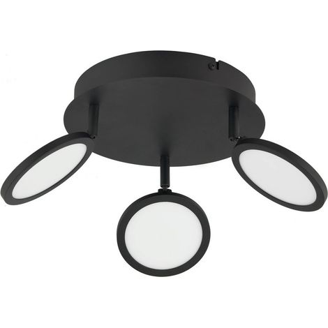 LED Deckenleuchte "Manel" aus Metall dimmbar für Wohnzimmer & Esszimmer von Lindby