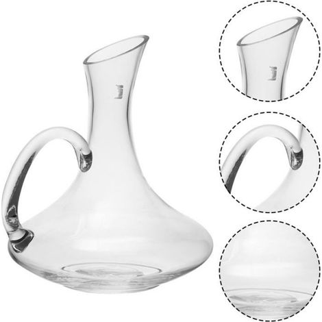 Carafe à vin incassable - - 1500 ml - Poignée pratique - Résistant aux fissures - Facile à nettoyer (1/5)