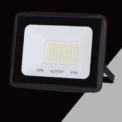 TRADE SHOP - Faretto Led Faro 50 Watt 4500 Lm Ip65 Nero Luce Calda Fredda Naturale Ek02-50w-n - -Bianco Naturale -