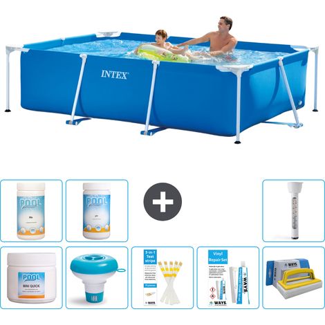Intex Piscine Tubulaire Rectangulaire - 260x160x65 cm - 9-pièces S43208 (1/5)