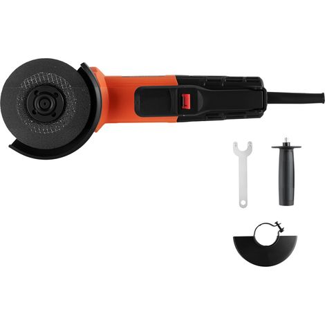 Meuleuse d'Angle 114,3 mm, Outil Électrique 4,5 A, 12 000 tr/min, avec Carter Anti-Poussière Ajustable pour Meulage, Coupe et Décapage du Métal (Disque Non Inclus) (1/5)
