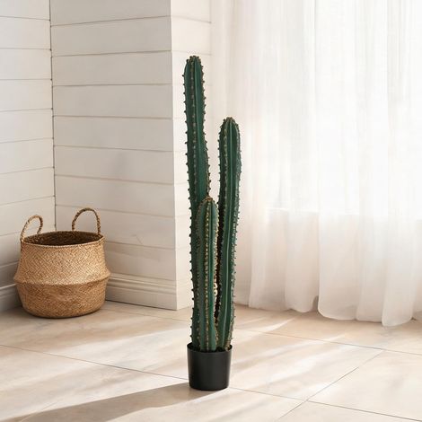 Plante artificielle vert en PE 18 x 18 x 120 cm (1/5)