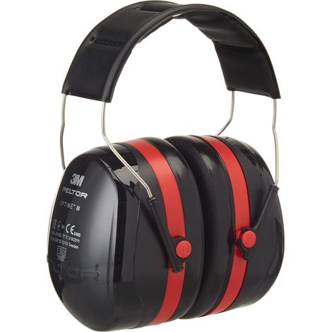 3M Peltor Optime III H540A-411-SV , cuffie anitrumore per lavoro, Protezioni acustiche, per l'industria, SNR = 35 dB, attenua il rumori forti, insonorizzanti (1/4)