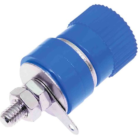 Fiche banane femelle 4 mm RS PRO Bleu Femelle 24A 30V ( Prix pour Sachet de 5 ) (1/2)