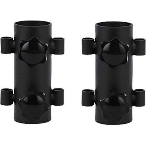 2 supports de fixation pour poteaux d'auvent, résistants au vent et réglables, pour tentes et autres structures. (1/5)