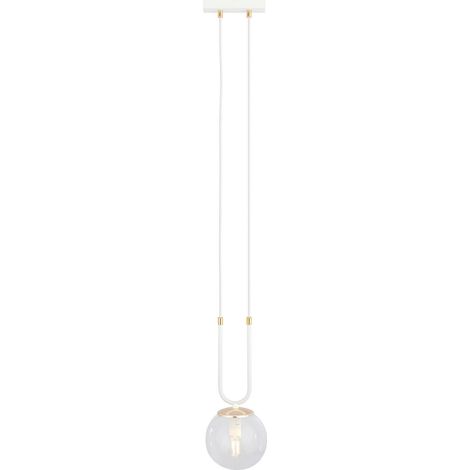 Suspension Emibig Glam verre transparent blanc E14 Ø15 (1/5)