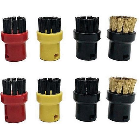 Ensemble de 8 lingettes pour balai vapeur Kärcher avec brosses en nylon et en cuivre pour un nettoyage en profondeur (1/5)