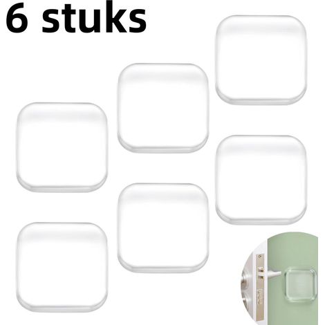 Lot de 12 patins anti-collision transparents, adaptés aux réfrigérateurs ou aux portes murales. (1/5)